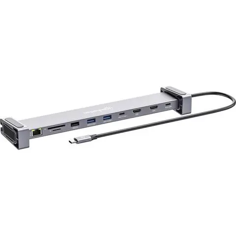 Manhattan Notebook Dockingstation integrierter Kartenleser, USB-C® Power Delivery – Bild 1