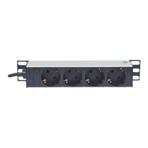Intellinet - 714020 - 10 inch - Stekkerdoos - Zwart – afbeelding 1