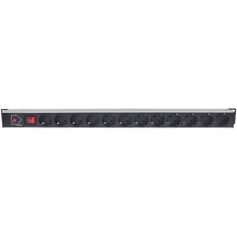 Intellinet Power Strip Rack Pdu Vertical Extension Cord 12 Schuko Sockets – afbeelding 1