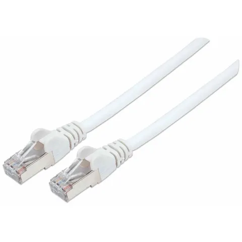 INTELLINET Patchkabel Cat6a-Stecker/Cat7-Rohkabel 1,5m weiß – Bild 1