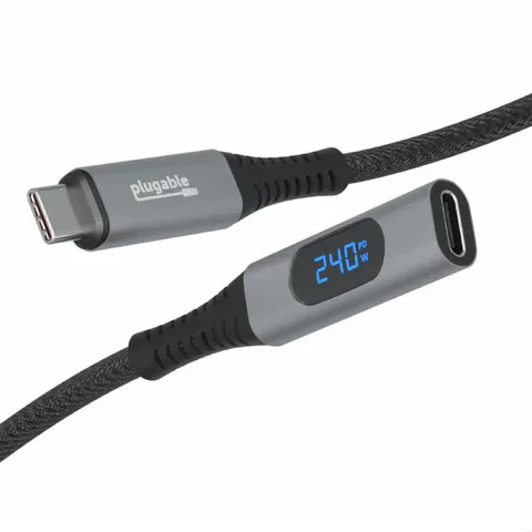 Plugable Technologies USB C Extension Cable 3.3 Ft. Digital Power Mete – image 1