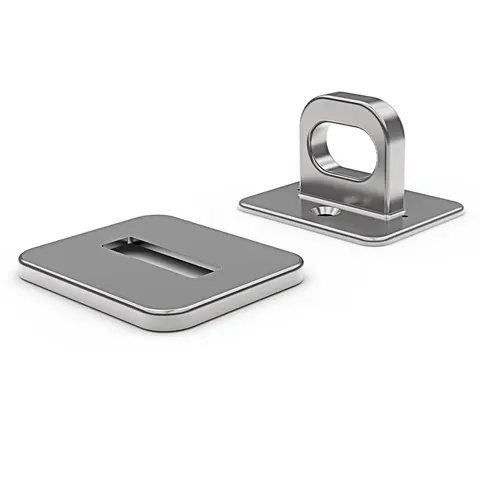 Compulocks Anchoring Point for Security Cable Locks Silver – image 1