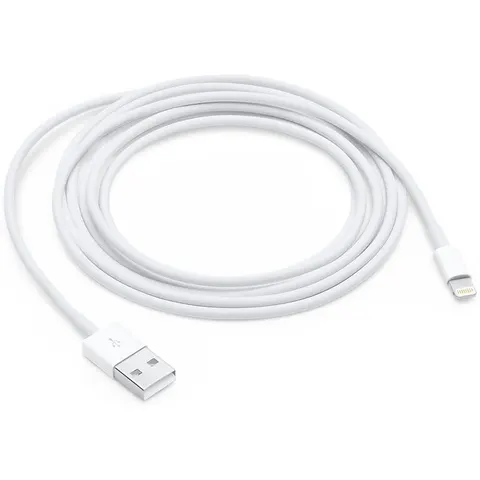 Apple Kabel von Lightning auf USB 2 Meter, weiß – Bild 1