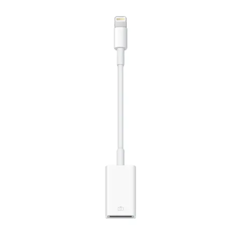 Apple - Lightning naar USB adapter - Wit – afbeelding 1