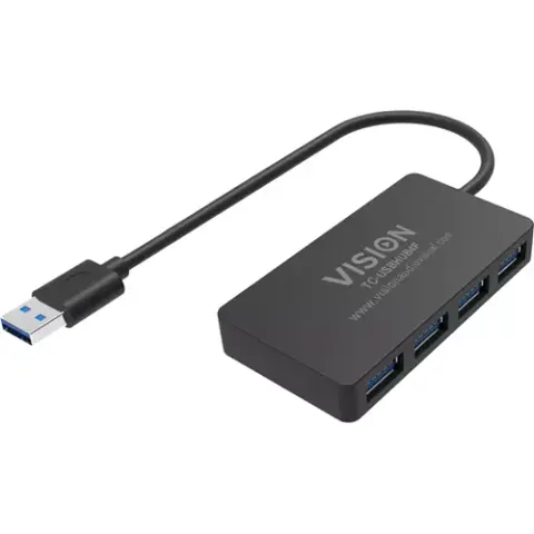 TECH DATA Vision - Hub - 4 x SuperSpeed USB 3.0 - Desktop – Bild 1