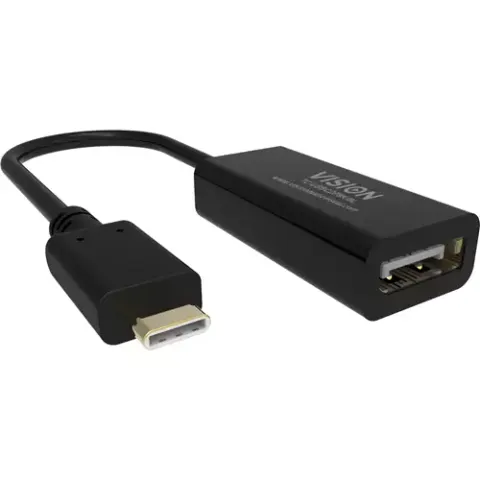 TECH DATA Vision - Videoadapter - USB-C (M) zu DisplayPort (W) – Bild 1