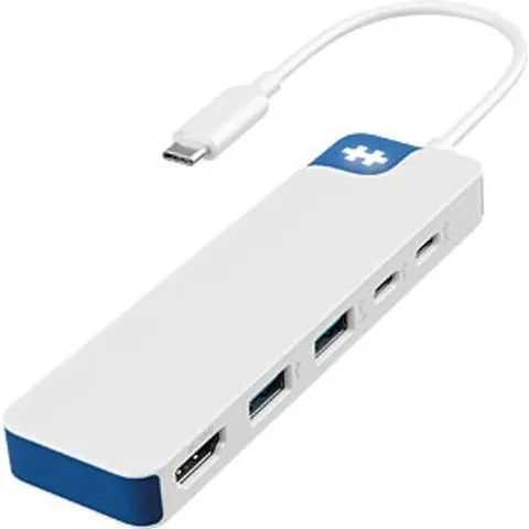Hyper® HyperDrive Flex 5 Dockingstation USB-C Hub weiß/blau – Bild 1