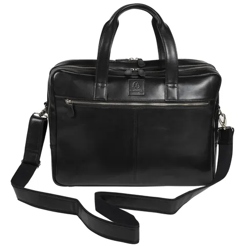 EXACOMPTA Notebook-Umhängetasche EXACTIVE, Leder, schwarz – 17537E – Bild 1