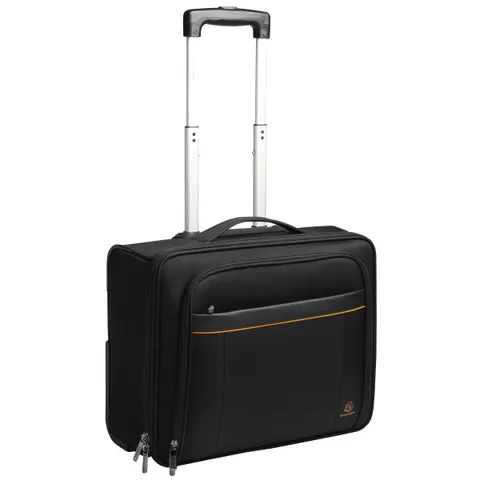 EXACOMPTA Notebook-Trolley ECO, Polyester, schwarz – Bild 1
