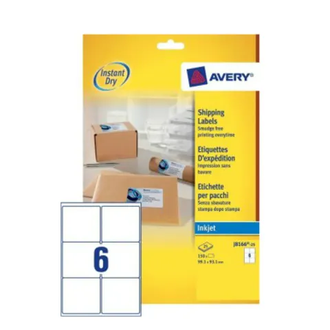 Avery J8166-25 adreslabels – afbeelding 1