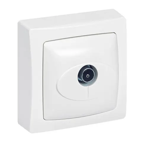 Prise TV simple ASL Legrand blanc 9.5 mm – image 1