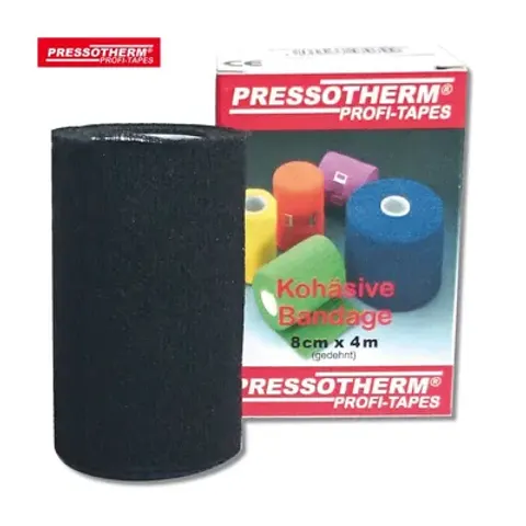 Pressotherm Kohäsive Bandage 8cmx4m schwarz – Bild 1