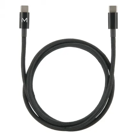 Mobilis Cable USB C / USB C - 2m - 100W - Black – Bild 1