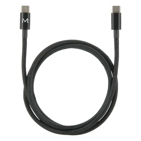 Mobilis Cable USB C / USB C - 1m - 100W - Black – Bild 1