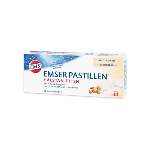 Emser Pastillen Halstabletten mit Ingwer zuckerfrei – Bild 1