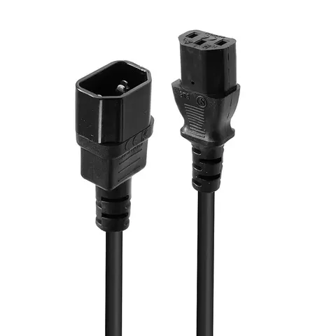 Lindy 1m IEC Extension Cable Black – image 1