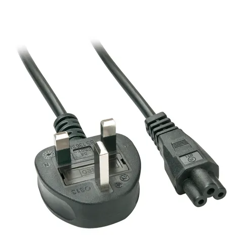 LINDY IEC-Netzkabel UK C5 2m – Bild 1