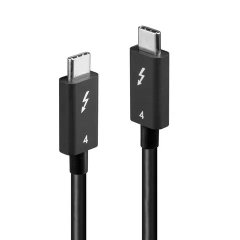 LINDY 1m Thunderbolt 4 passive cable – Schwarz – Bild 1