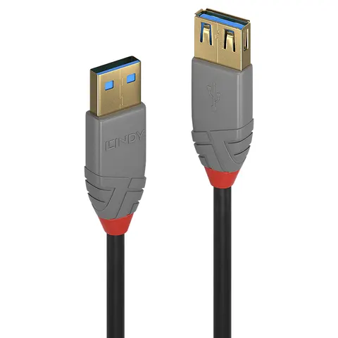 Lindy 0.5m USB 3.2 Type A Extension Cable 5Gbps Anthra Line – image 1