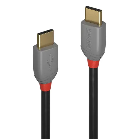 LINDY 2m USB 3.1 Typ C Kabel Anthra – Schwarz – Bild 1