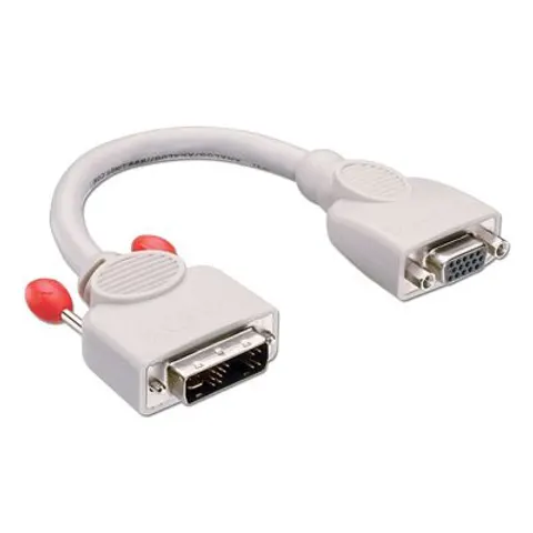 Lindy 41222 Videokabel-Adapter 0,2 m DVI-A VGA (D-Sub) Grau – Bild 1