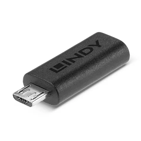 Lindy 41903 Kabeladapter USB Type C USB Type Micro-B Schwarz – Bild 1