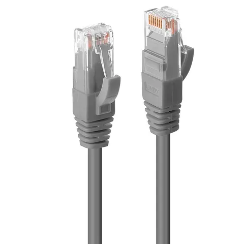 LINDY Patchkabel Cat6 UTP Premium grau 5.00m – Bild 1