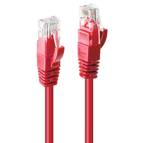 LINDY Patchkabel Cat6 U/UTP rot 10m – Bild 1