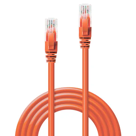 LINDY Patchkabel Cat6 U/UTP orange 3.00m – Bild 1
