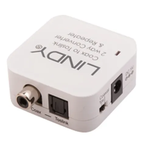Lindy 70411 Kabeladapter Toslink RCA Weiß – Bild 1