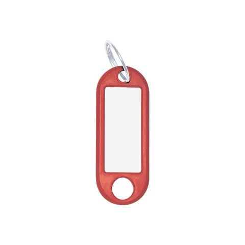 WEDO Sleutelhanger met ring, diameter: 18 mm, rood – afbeelding 1
