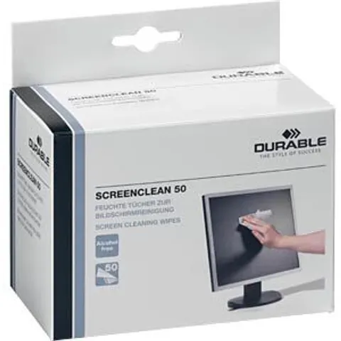 DURABLE Bildschirm-Reinigungstücher SCREENCLEAN 50 – Bild 1