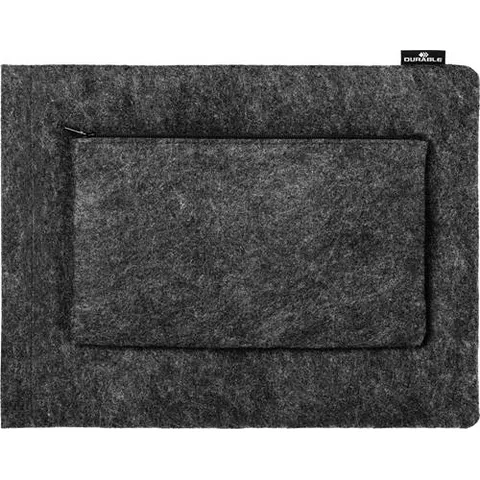 DURABLE Laptophülle MultiBag EFFECT, 13, , PET-Filz, grau – Bild 1