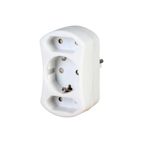 SCANPART 177605002 Wit netstekker adapter – afbeelding 1