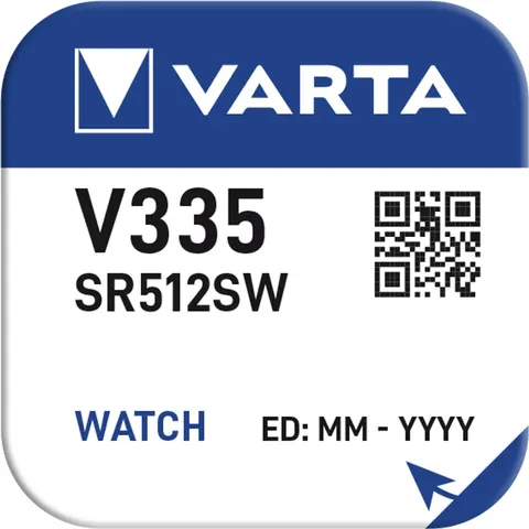 Varta V 335 - Batterie SR512 - Silberoxid – Bild 1