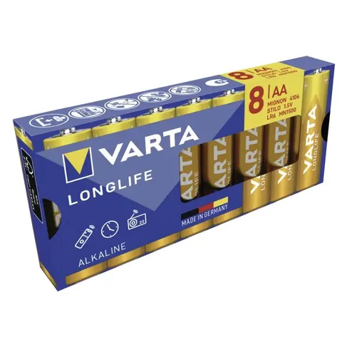 Longlife AA 8er Karton Batterien – Bild 1
