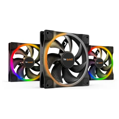 be quiet Light Wings | 140mm PWM Triple Pack – Schwarz – Bild 1