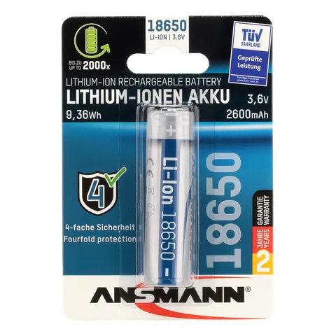 ANSMANN Akku 18650 3.6 V – Bild 1