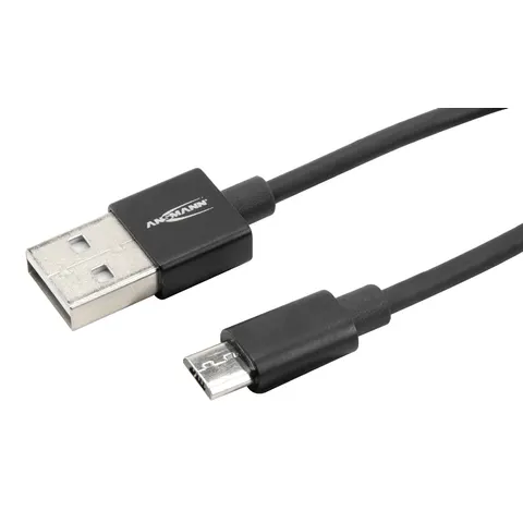 ANSMANN Daten- & Ladekabel, USB-A - Micro USB-B, 2,0 m – Bild 1