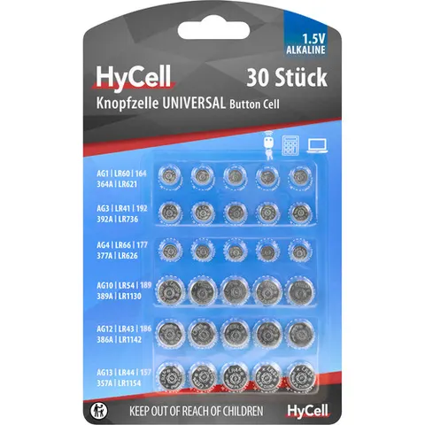 HyCell Knoopcelset 30 stuk(s) – afbeelding 1