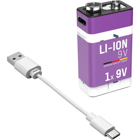Ansmann Oplaadbaar Batterij 9-voudig En Usb-c – afbeelding 1
