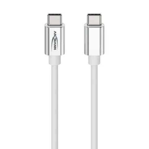 USB Typ-C zu Typ-C Daten und Ladekabel 120 cm weiß – Bild 1