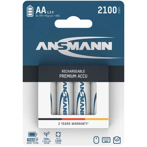 Ansmann AA Oplaadbare Batterijen – 5035052 – afbeelding 1