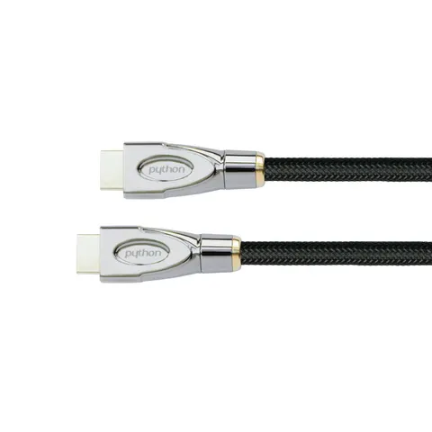 Python HDMI« 2.0 Kabel AKTIV 4K2K Nylongeflecht schwarz 15m – Bild 1