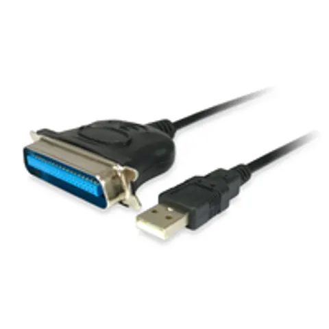 Equip USB auf Parallel adapter kable, schwarz – Bild 1