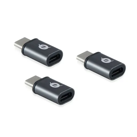 Conceptronic DONN05G Kabeladapter USB 2.0 Type-C USB 2.0 Micro Schwarz – Bild 1