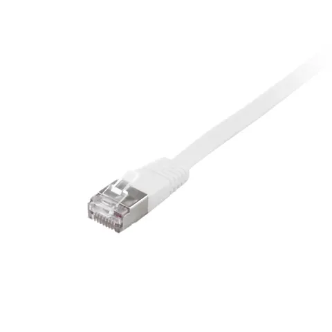 Equip Patchkabel Cat6A Flat U/FTP 2xRJ45 2.00m weiß LSZH Polybeutel – Bild 1