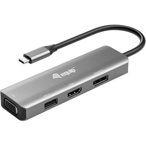 Equip USB-C auf HDMI/DisplayPort/VGA/USB-Adapter – Bild 1