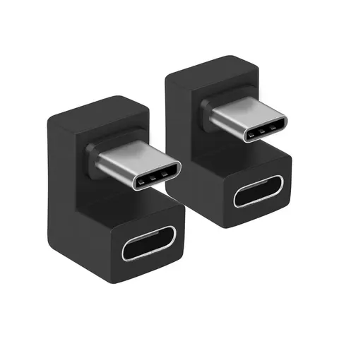 Equip Adapter USB-C->USB-C 180° 10Gbps PD 100W 2Stk – Bild 1