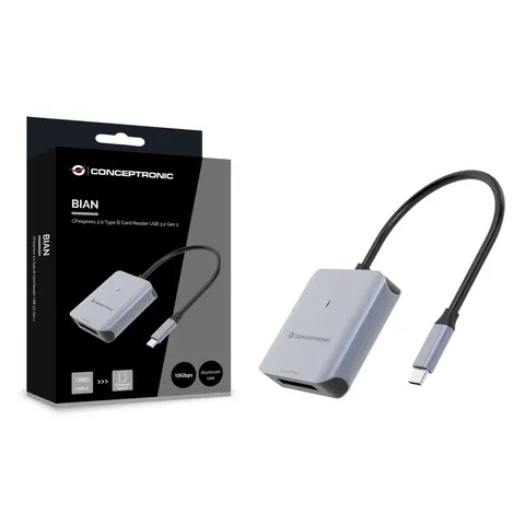 CONCEPTRONIC Kartenleser USB-C3.2->CFEXPRESS2.0 TypB schwarz – Bild 1